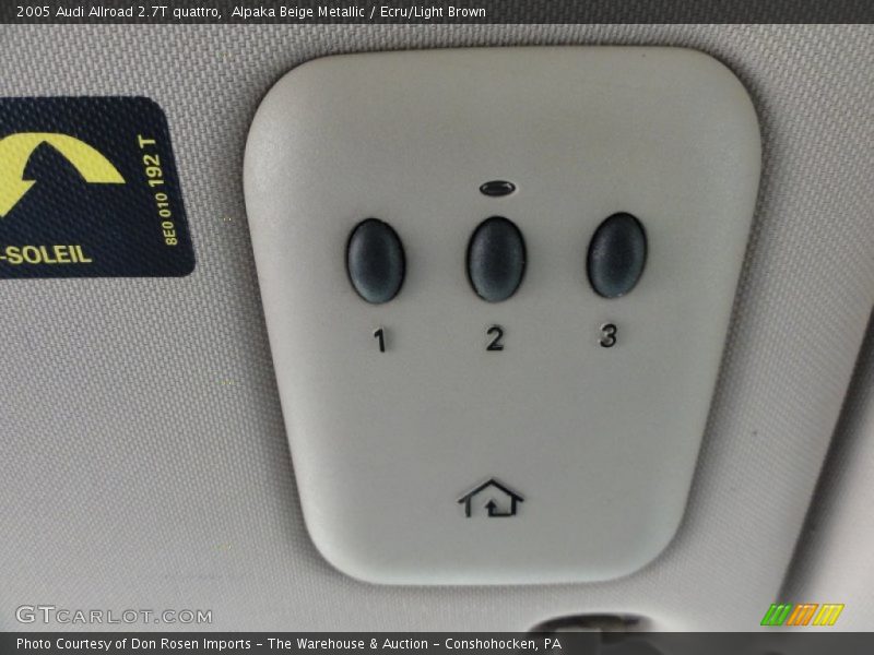 Controls of 2005 Allroad 2.7T quattro