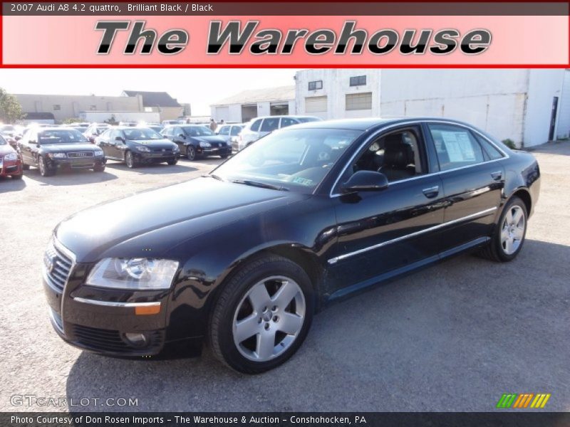 Brilliant Black / Black 2007 Audi A8 4.2 quattro