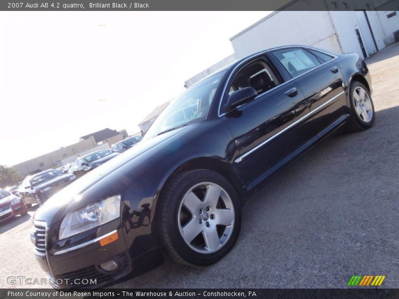 Brilliant Black / Black 2007 Audi A8 4.2 quattro