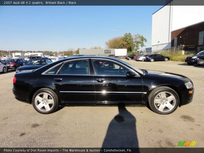 Brilliant Black / Black 2007 Audi A8 4.2 quattro