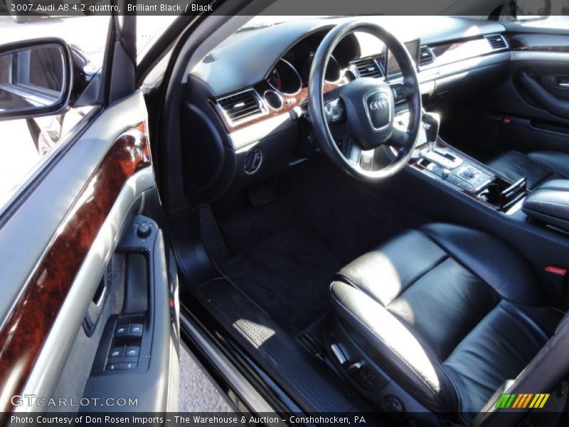 Brilliant Black / Black 2007 Audi A8 4.2 quattro