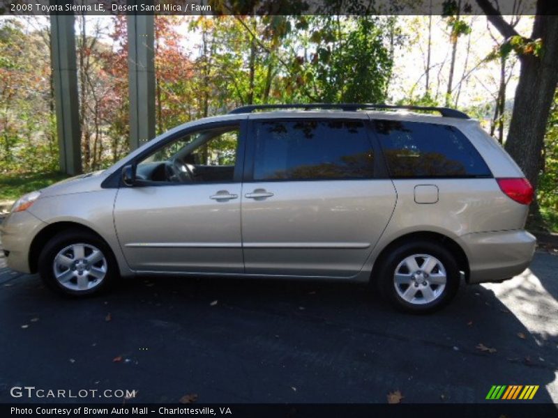 Desert Sand Mica / Fawn 2008 Toyota Sienna LE