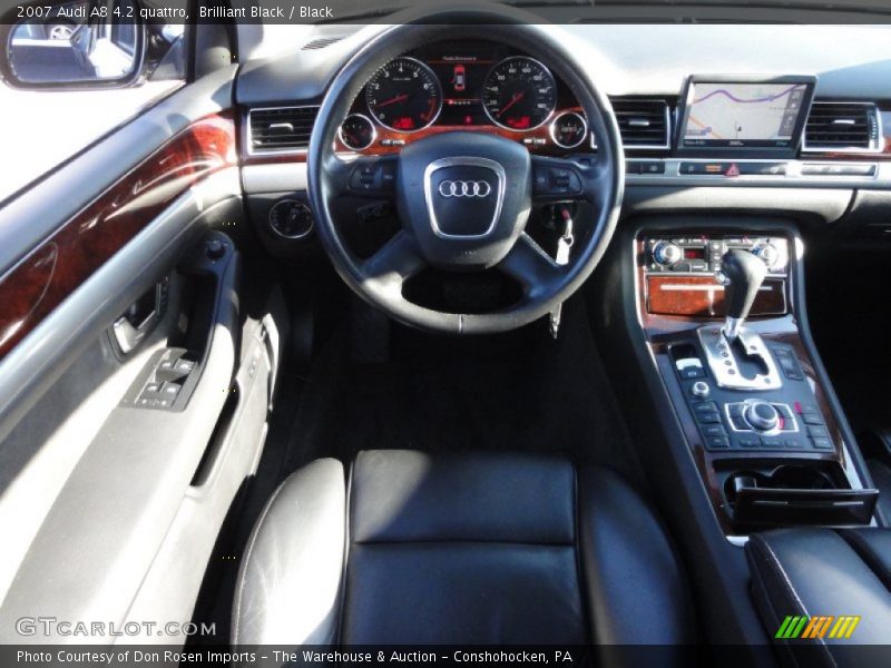 Brilliant Black / Black 2007 Audi A8 4.2 quattro