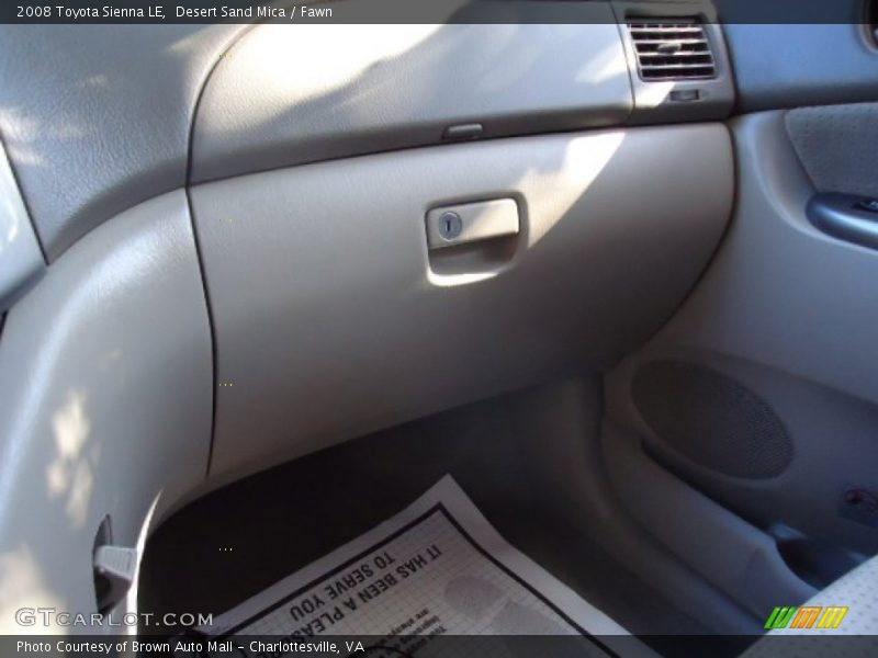 Desert Sand Mica / Fawn 2008 Toyota Sienna LE