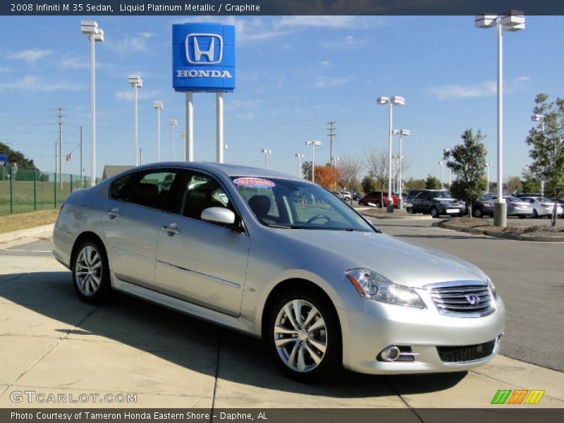 Liquid Platinum Metallic / Graphite 2008 Infiniti M 35 Sedan