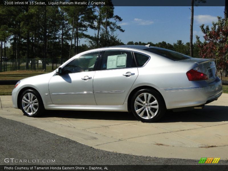 Liquid Platinum Metallic / Graphite 2008 Infiniti M 35 Sedan