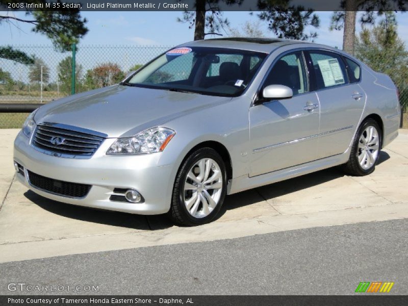 Liquid Platinum Metallic / Graphite 2008 Infiniti M 35 Sedan