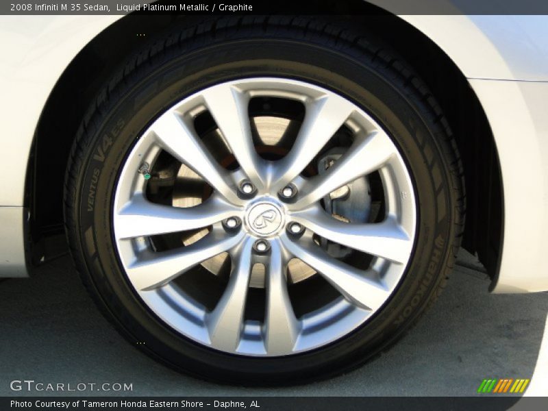 Liquid Platinum Metallic / Graphite 2008 Infiniti M 35 Sedan