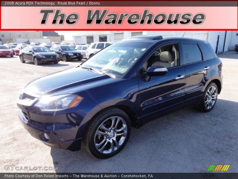 Royal Blue Pearl / Ebony 2008 Acura RDX Technology