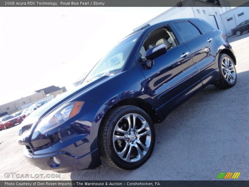 Royal Blue Pearl / Ebony 2008 Acura RDX Technology