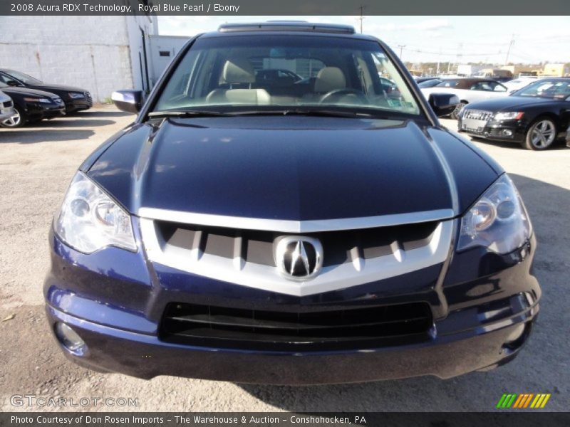 Royal Blue Pearl / Ebony 2008 Acura RDX Technology
