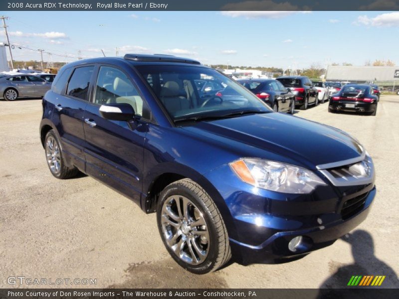 Royal Blue Pearl / Ebony 2008 Acura RDX Technology