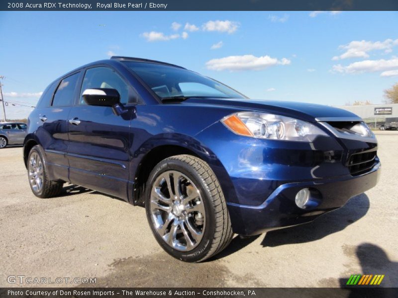 Royal Blue Pearl / Ebony 2008 Acura RDX Technology