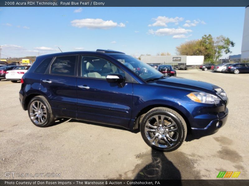 Royal Blue Pearl / Ebony 2008 Acura RDX Technology
