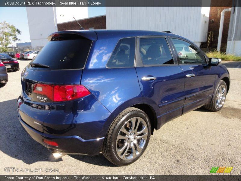 Royal Blue Pearl / Ebony 2008 Acura RDX Technology