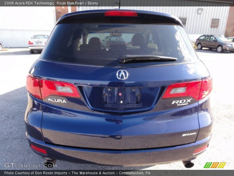 Royal Blue Pearl / Ebony 2008 Acura RDX Technology