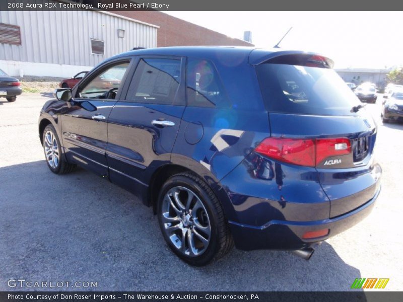 Royal Blue Pearl / Ebony 2008 Acura RDX Technology