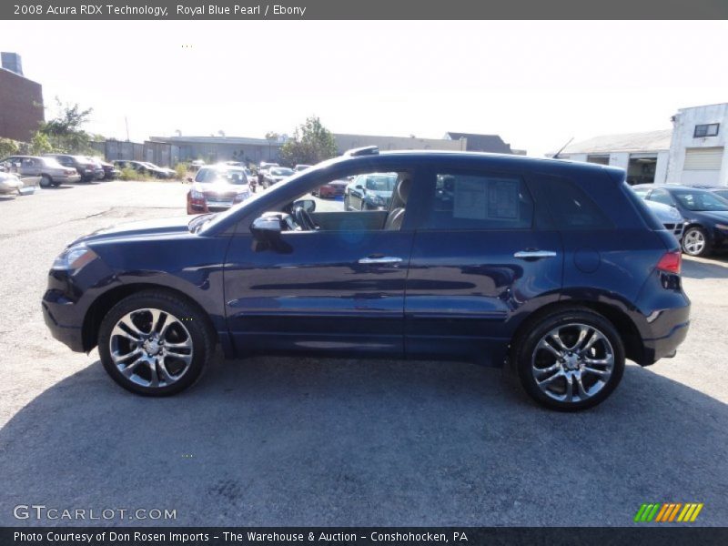 Royal Blue Pearl / Ebony 2008 Acura RDX Technology
