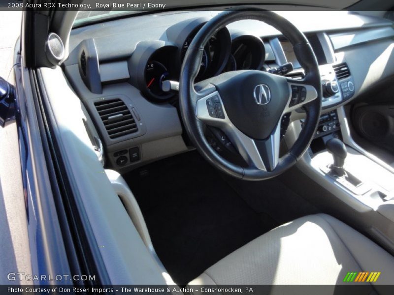 Royal Blue Pearl / Ebony 2008 Acura RDX Technology