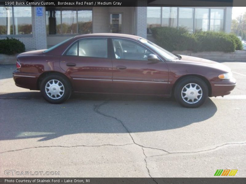 Bordeaux Red Pearl / Medium Gray 1998 Buick Century Custom