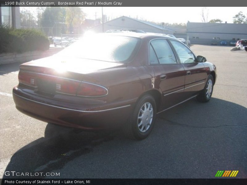 Bordeaux Red Pearl / Medium Gray 1998 Buick Century Custom