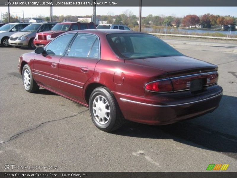 Bordeaux Red Pearl / Medium Gray 1998 Buick Century Custom