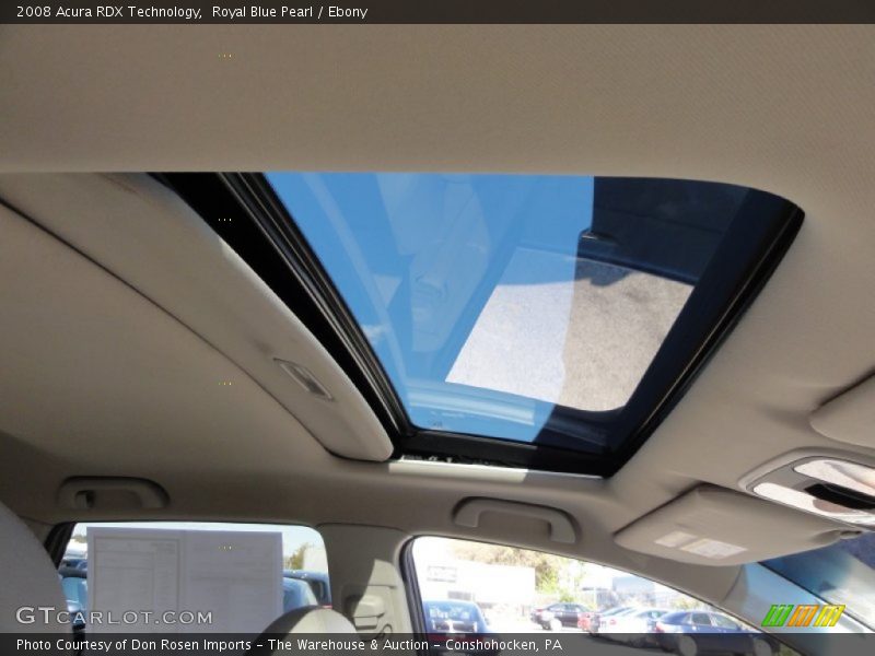 Royal Blue Pearl / Ebony 2008 Acura RDX Technology