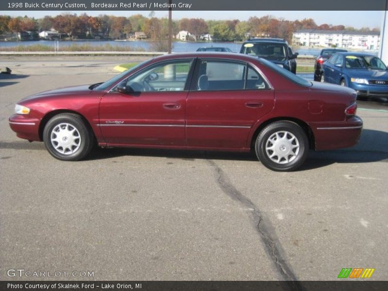 Bordeaux Red Pearl / Medium Gray 1998 Buick Century Custom