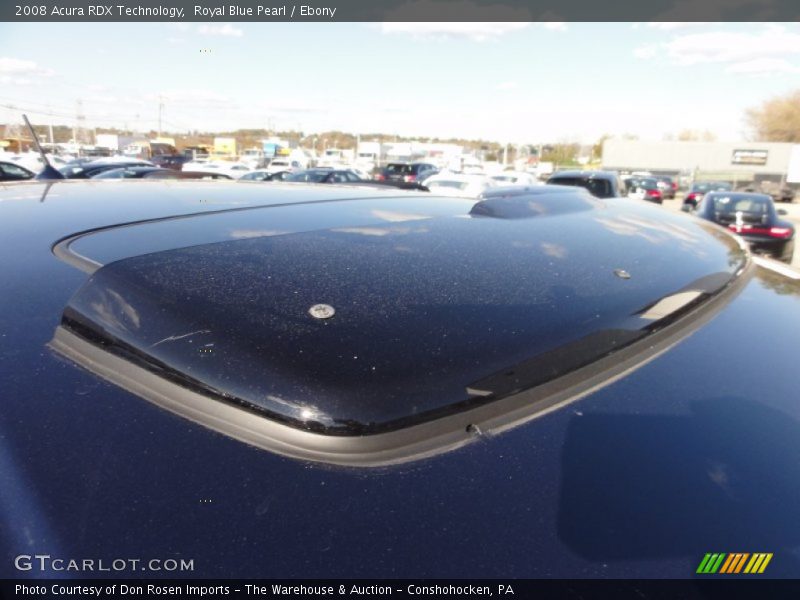 Royal Blue Pearl / Ebony 2008 Acura RDX Technology