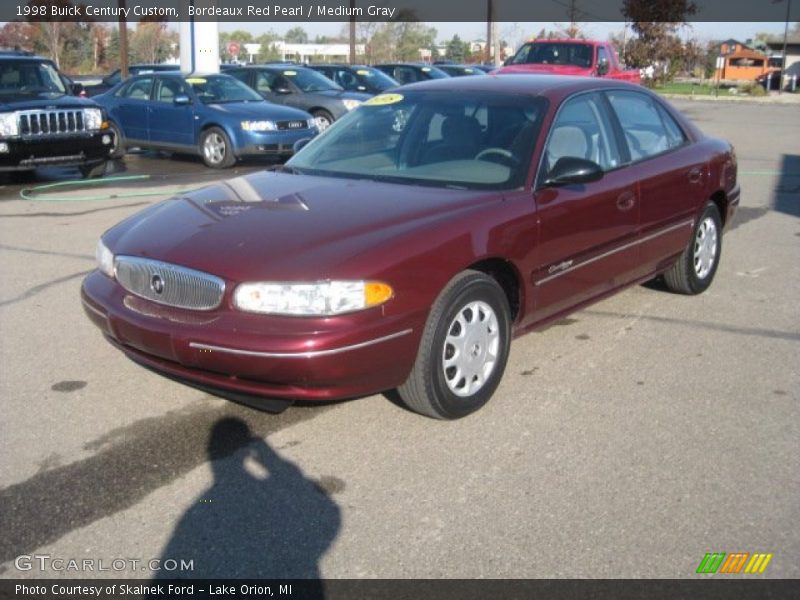 Bordeaux Red Pearl / Medium Gray 1998 Buick Century Custom