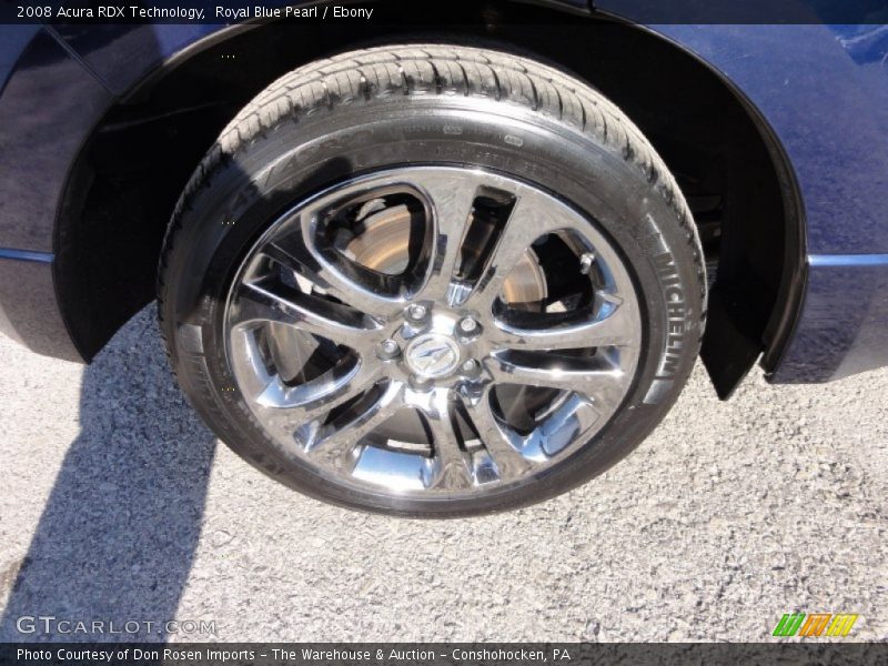 Royal Blue Pearl / Ebony 2008 Acura RDX Technology