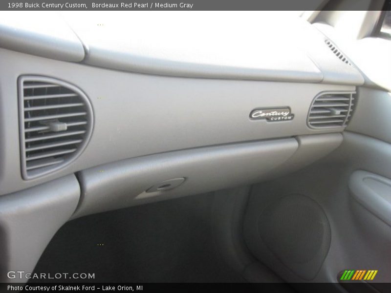 Bordeaux Red Pearl / Medium Gray 1998 Buick Century Custom