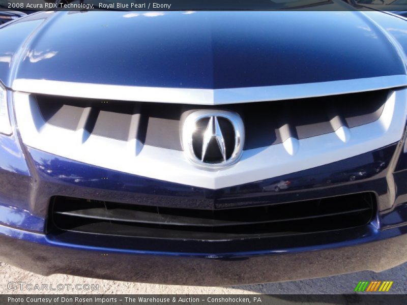 Royal Blue Pearl / Ebony 2008 Acura RDX Technology