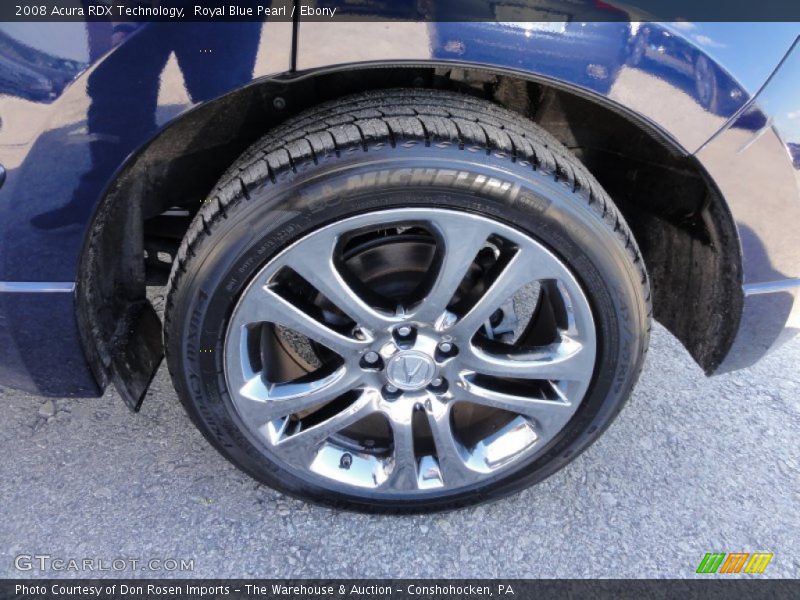 Royal Blue Pearl / Ebony 2008 Acura RDX Technology