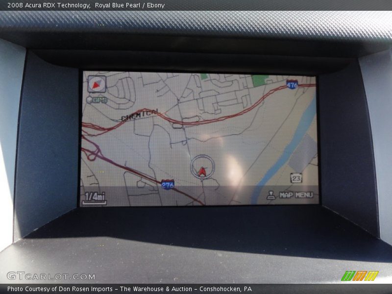 Royal Blue Pearl / Ebony 2008 Acura RDX Technology