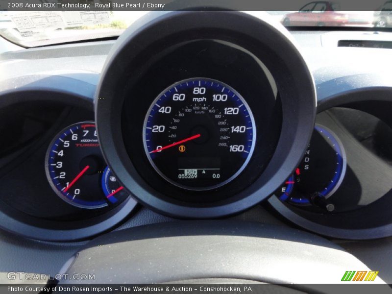 Royal Blue Pearl / Ebony 2008 Acura RDX Technology