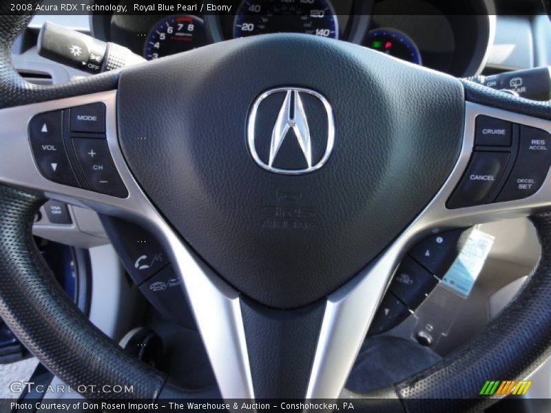 Royal Blue Pearl / Ebony 2008 Acura RDX Technology
