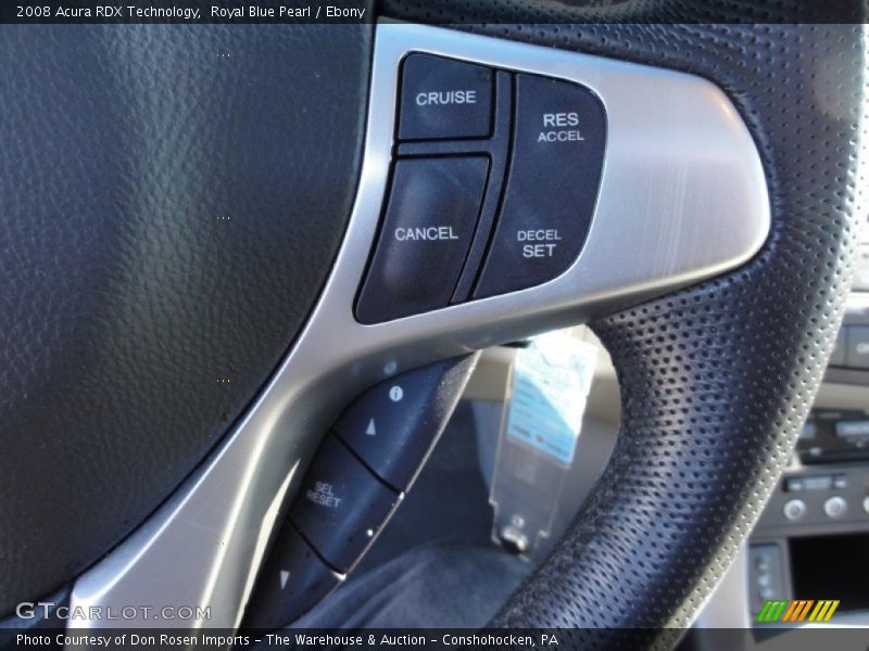 Royal Blue Pearl / Ebony 2008 Acura RDX Technology