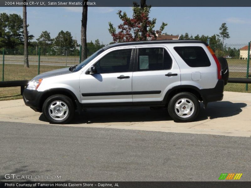 Satin Silver Metallic / Black 2004 Honda CR-V LX