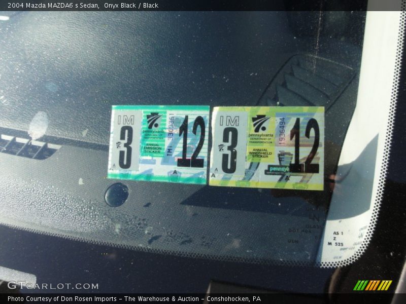 Onyx Black / Black 2004 Mazda MAZDA6 s Sedan