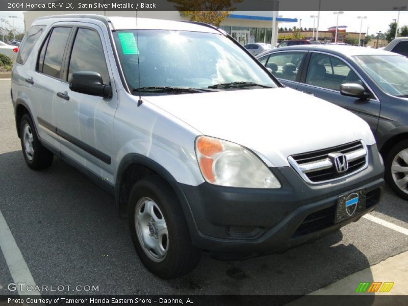 Satin Silver Metallic / Black 2004 Honda CR-V LX