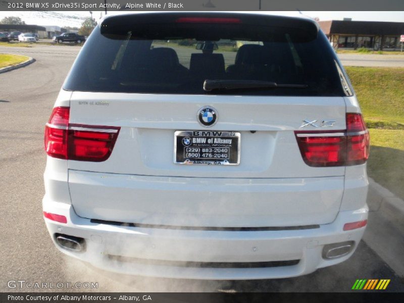 Alpine White / Black 2012 BMW X5 xDrive35i Sport Activity