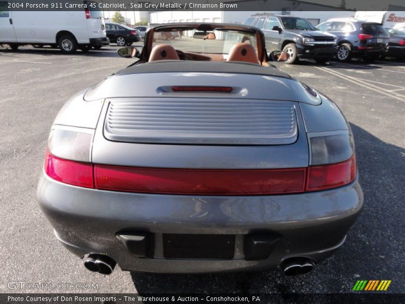 Seal Grey Metallic / Cinnamon Brown 2004 Porsche 911 Carrera 4S Cabriolet