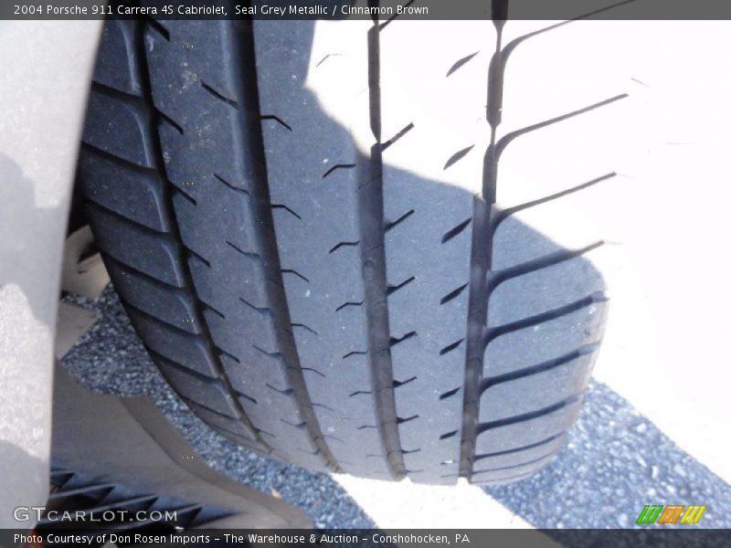 Seal Grey Metallic / Cinnamon Brown 2004 Porsche 911 Carrera 4S Cabriolet