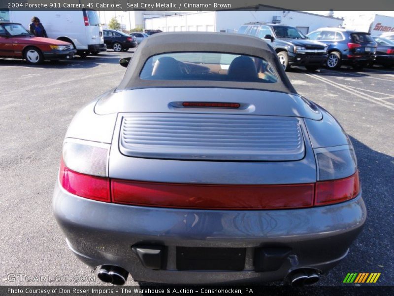 Seal Grey Metallic / Cinnamon Brown 2004 Porsche 911 Carrera 4S Cabriolet