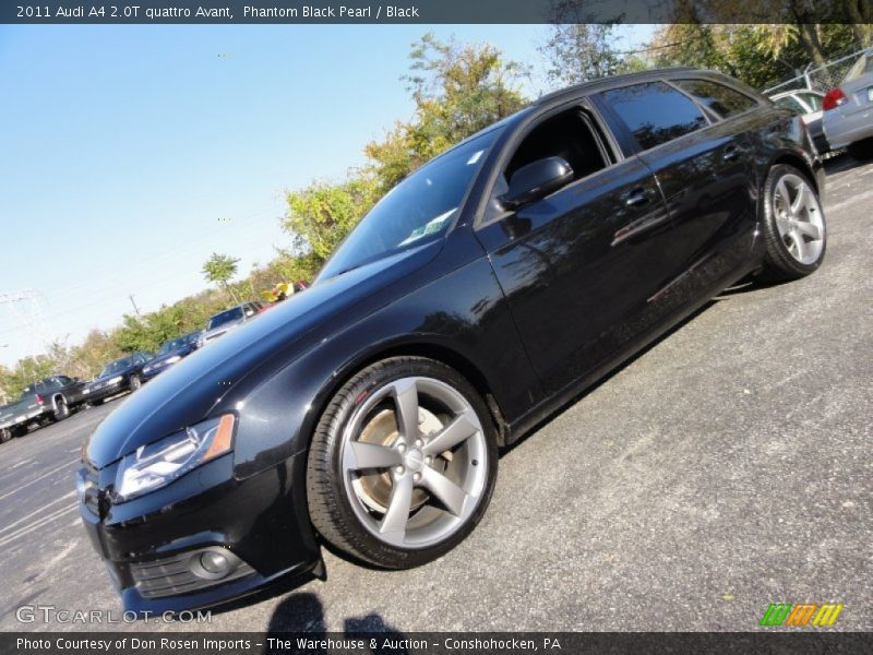 Phantom Black Pearl / Black 2011 Audi A4 2.0T quattro Avant
