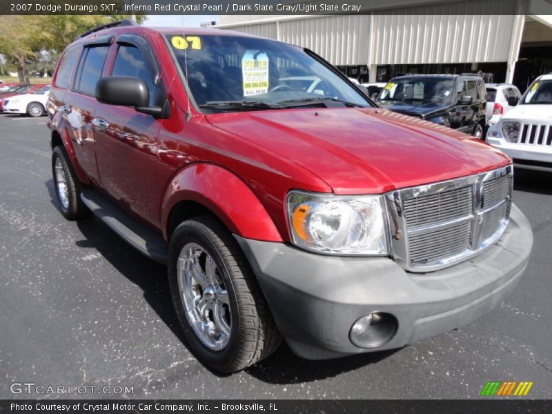 Inferno Red Crystal Pearl / Dark Slate Gray/Light Slate Gray 2007 Dodge Durango SXT