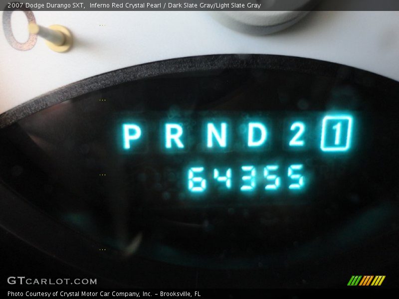 Inferno Red Crystal Pearl / Dark Slate Gray/Light Slate Gray 2007 Dodge Durango SXT
