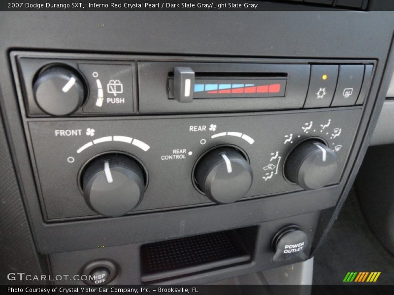 Controls of 2007 Durango SXT