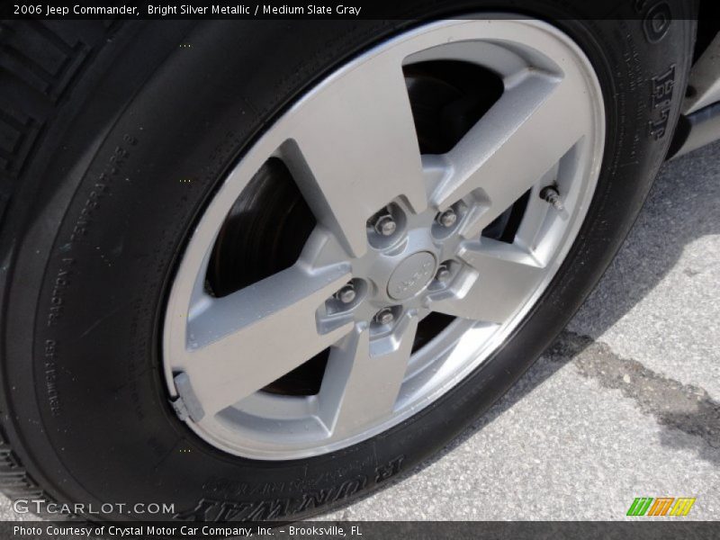 Bright Silver Metallic / Medium Slate Gray 2006 Jeep Commander